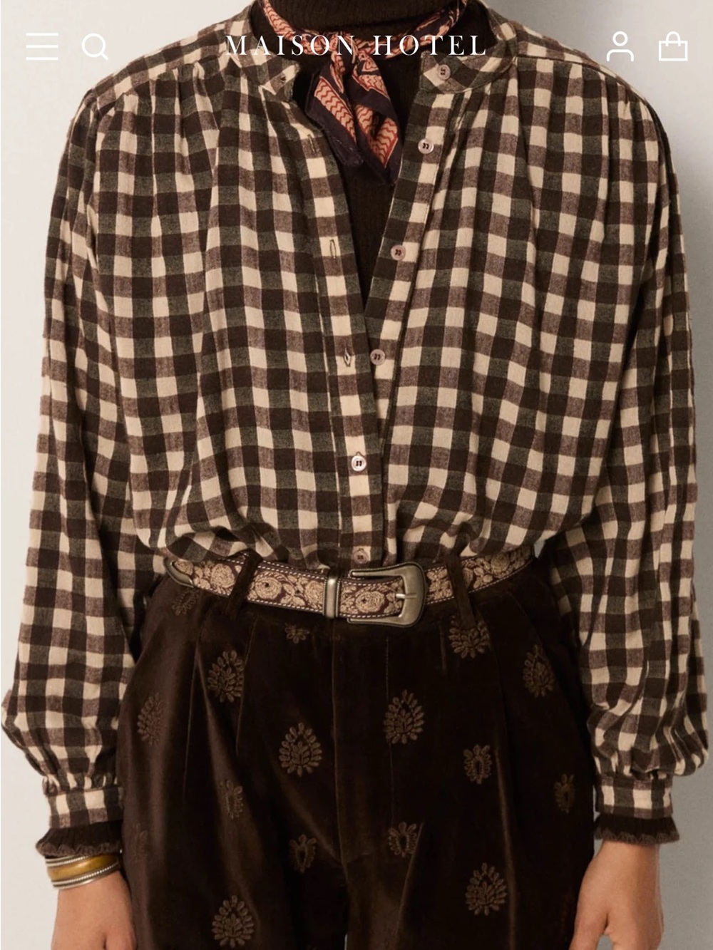 Maison Hotel Rebecca Blouse Size Small